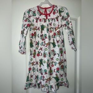 Girls Holiday Grinch Night Gown
